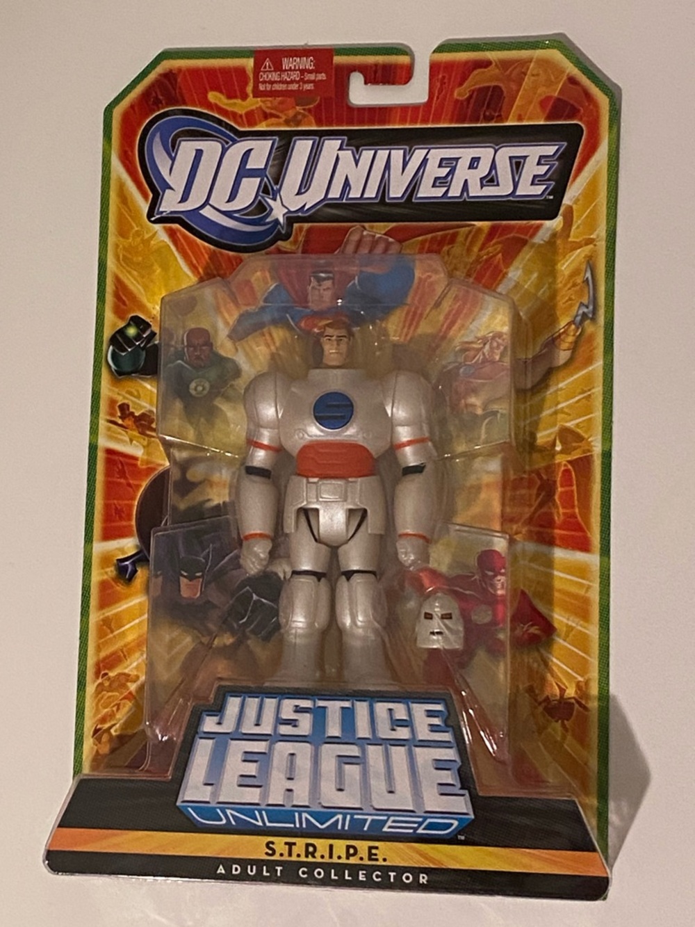 DC Universe S.T.R.I.P.E. Action Figure - Silver with Red and Blue Accents